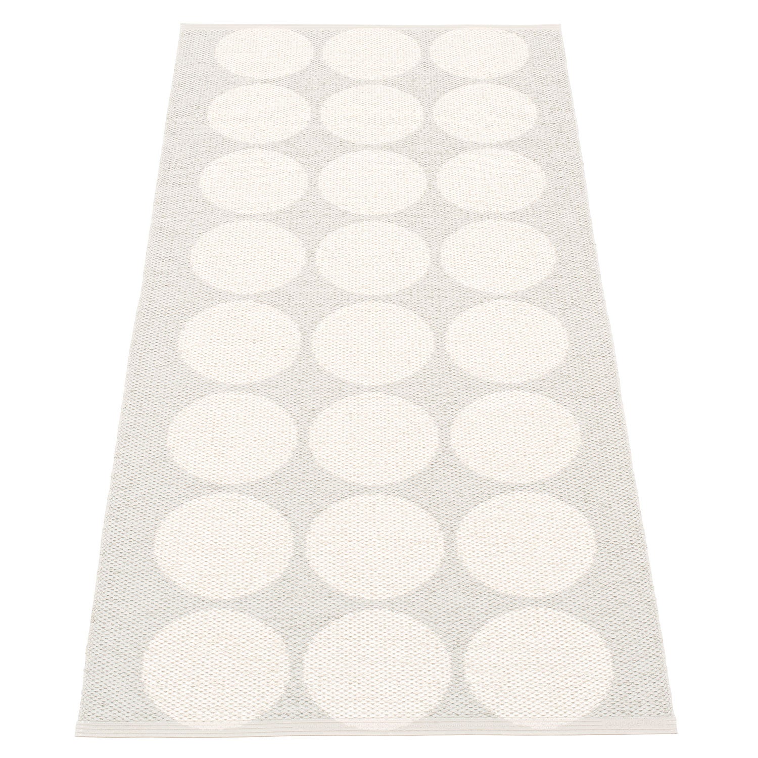 Pappelina, Hugo matta 70x160 cm white metallic / fossil grey