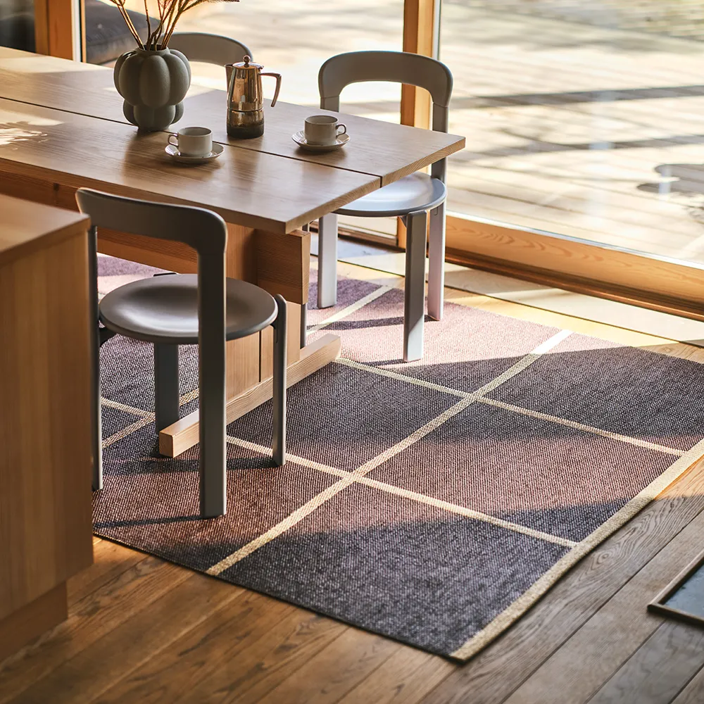 Vävd Matta Criss Burgundy 180x260 cm