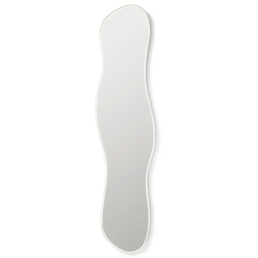 Alternativ bild 0 för Ferm Living - Pond Mirror - Brass edge - Spegel - Full size - B: 40 x H: 164.8 x D: 1.6 cm