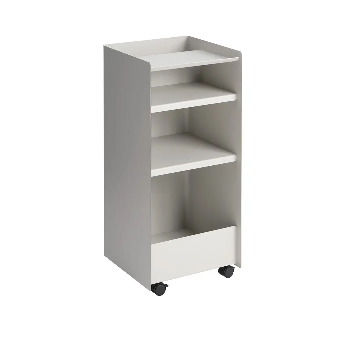 Muuto, Folded Trolley H 83,7 cm Hurts öppen- Grå