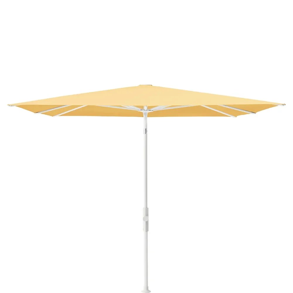 Glatz, Twist parasoll 240x240 cm matt white Kat.4 438 Straw