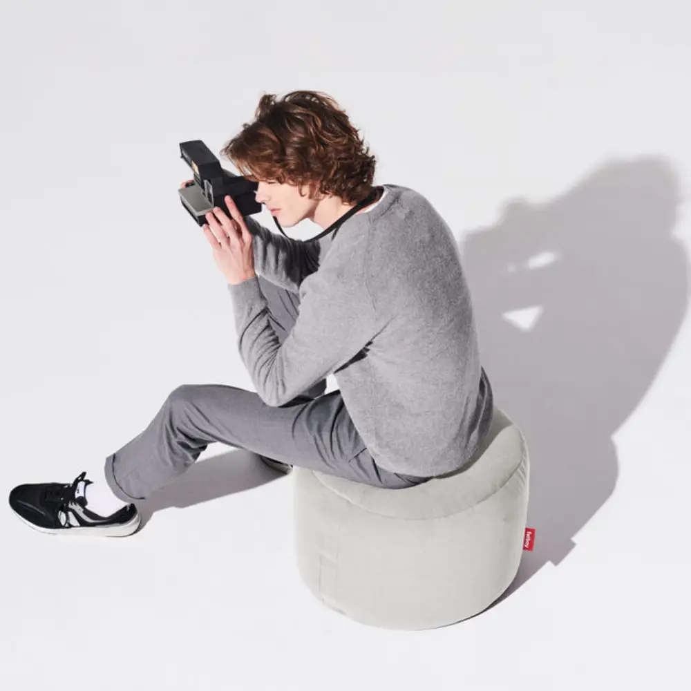 point canvas recycled sittpuff cool grey