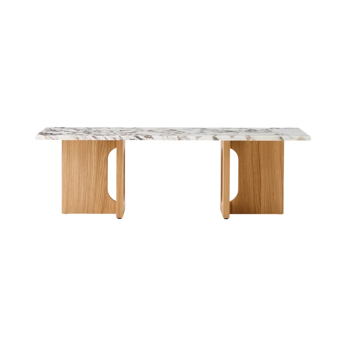 Audo CPH, Androgyne Soffbord Ek/Marmor Calacatta Viola