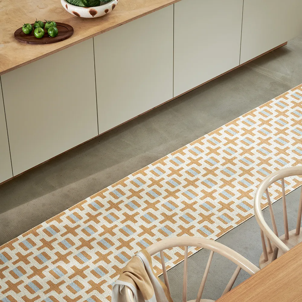 Tom matta Ochre/Cream/Sage 70 x 180 cm