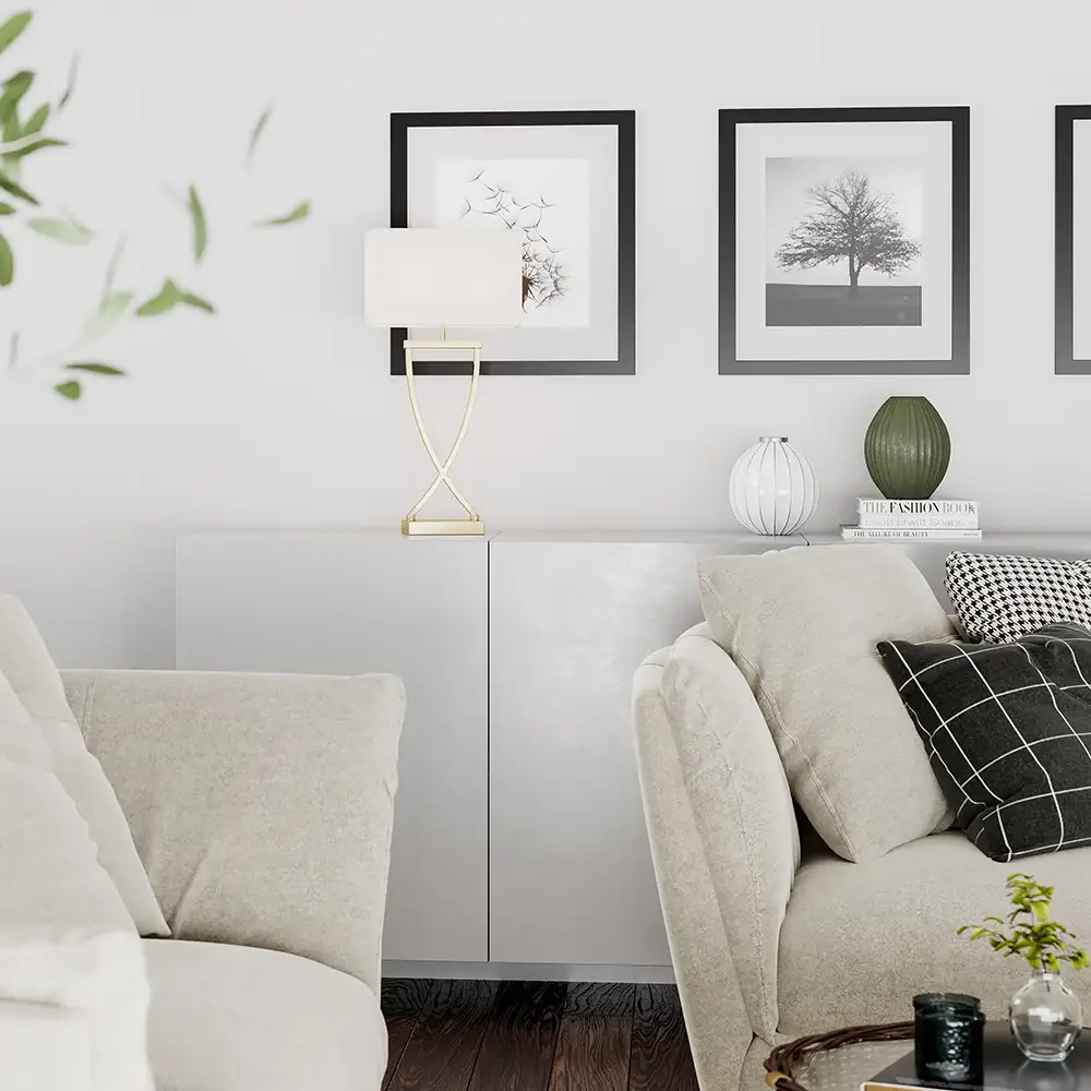 Omega Bordslampa 69 cm Mässing