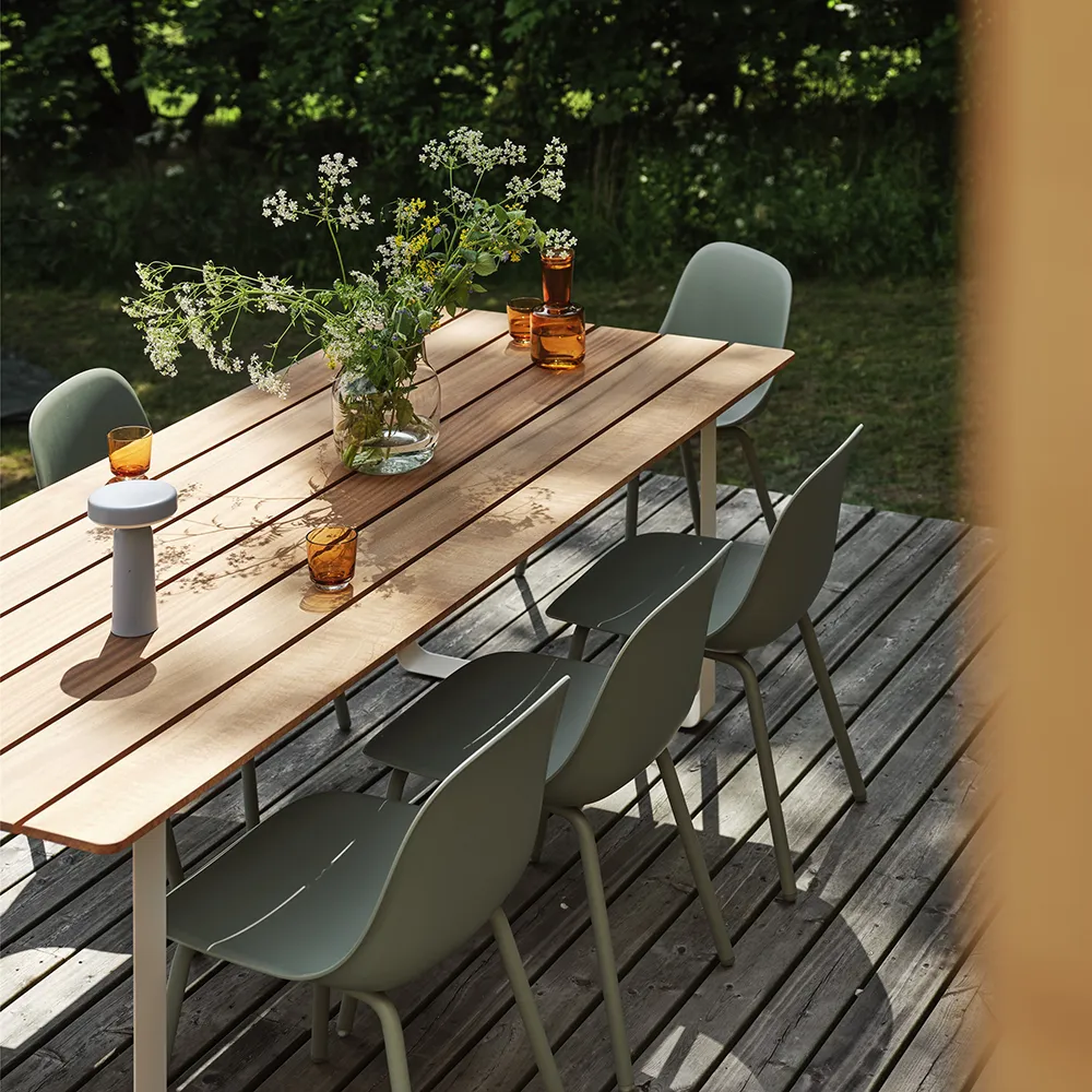 Fiber Outdoor Matstol Brown Red 