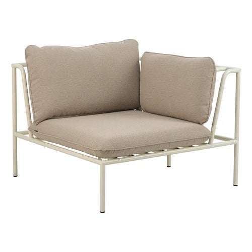 Collier hörndel  Pearl white / Teddy beige