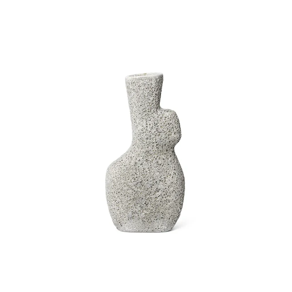 Ferm Living, Yara Vase - Large - Grey Pumice