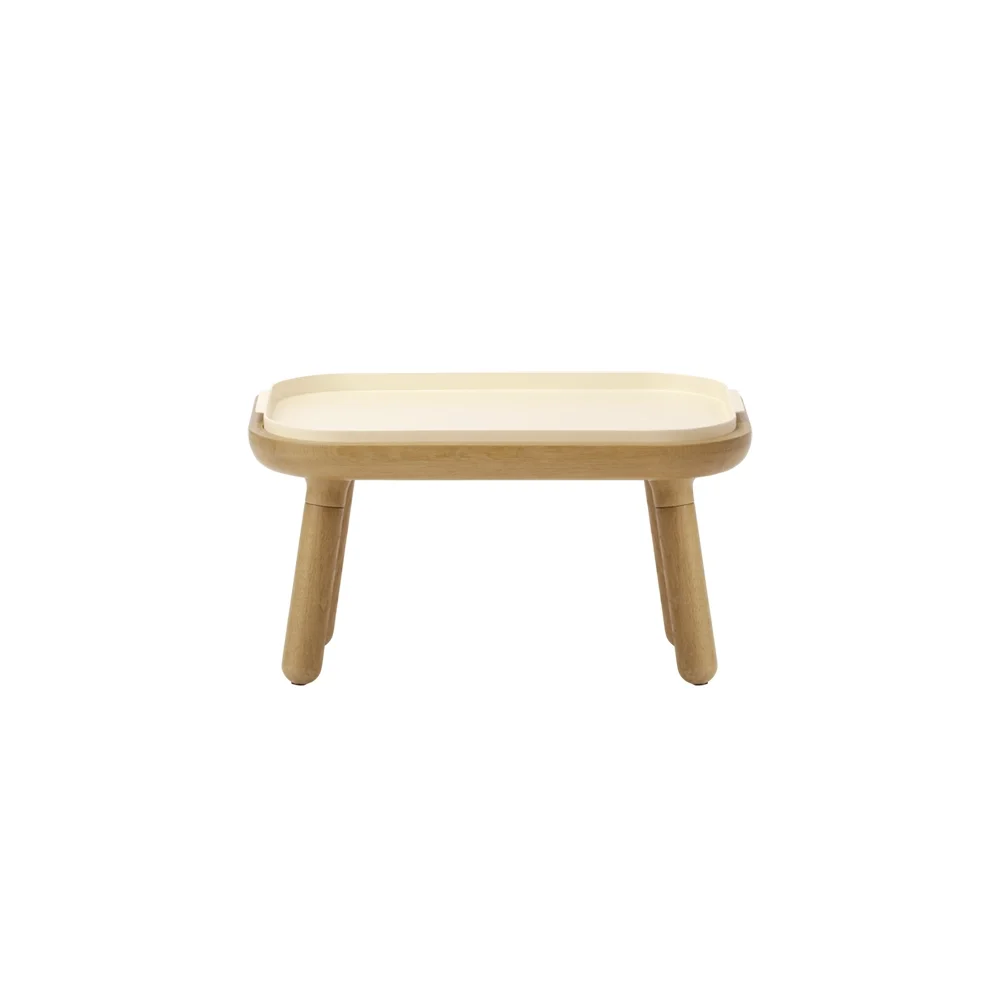 Paff Sidobord Lågt Ek/Pearl White