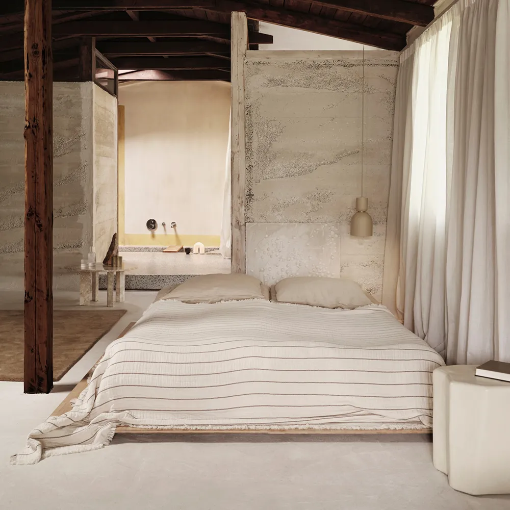 Alternativ bild 1 för ferm LIVING - Aires Bedspread Single Undyed