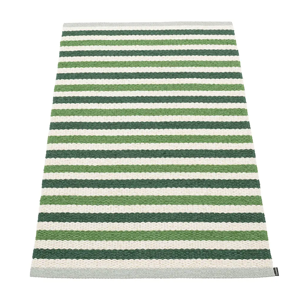 Teo matta 70×120 cm Dark Green/Grass Green/Vanilla