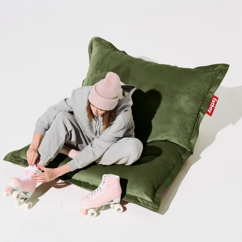 recycled original slim sittsäck velvet deep green