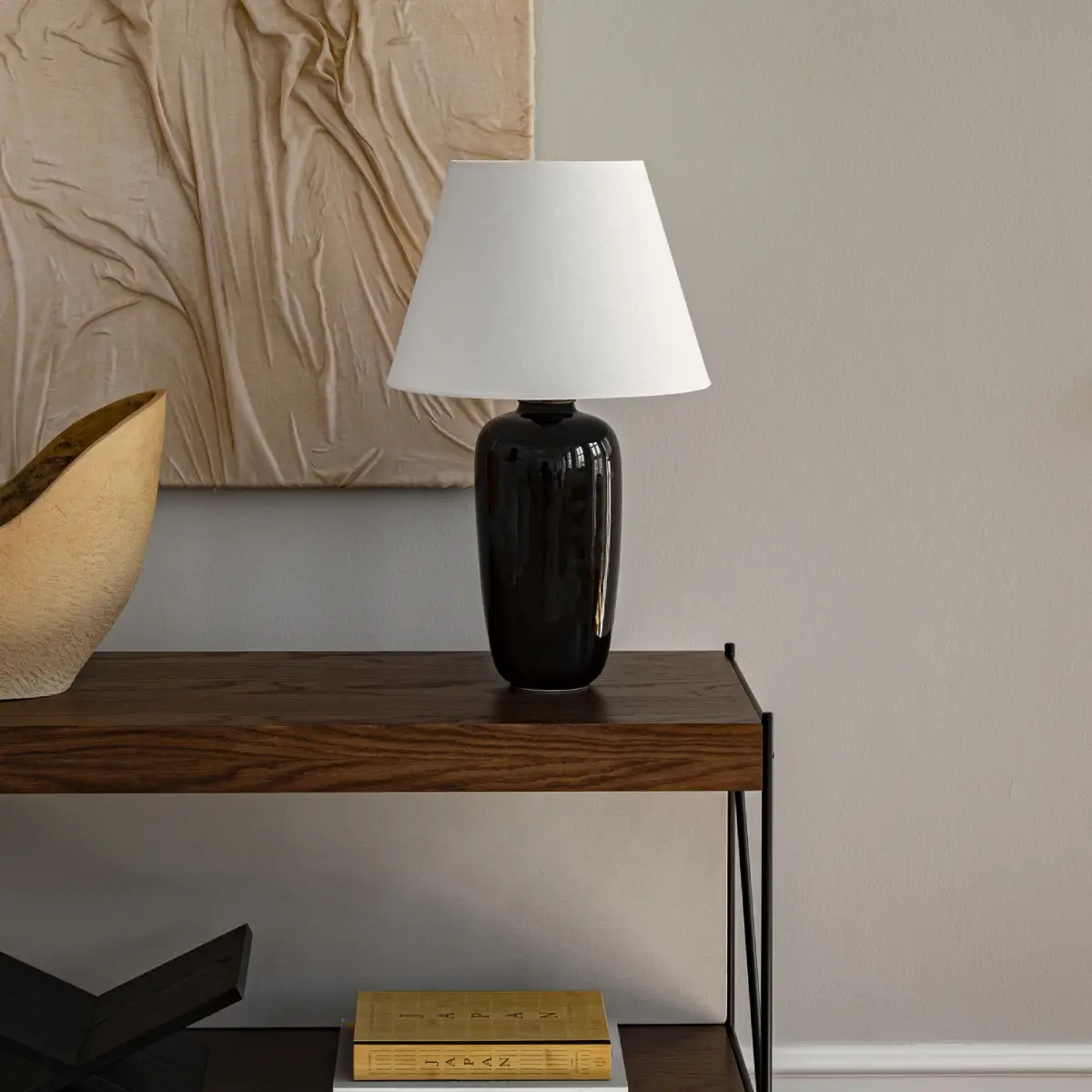 Torso Bordslampa Black -H57 cm