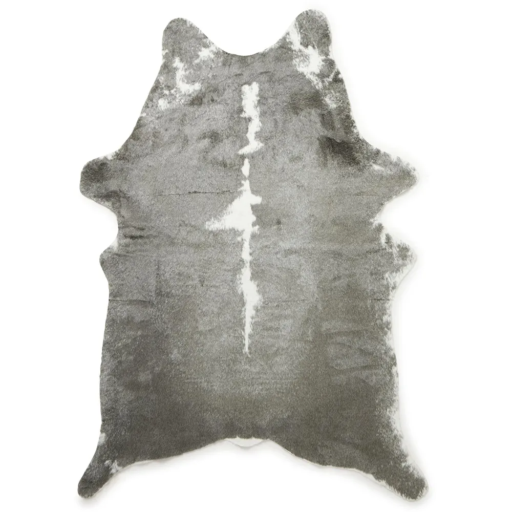 Skinnwille, Grim cowhide Matta 150x200 cm Mountain Grey/White