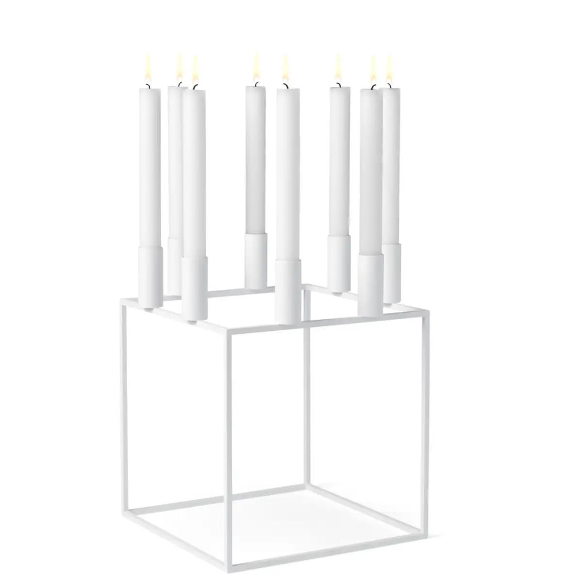 Kubus Ljusstake Kubus 8 - Vit