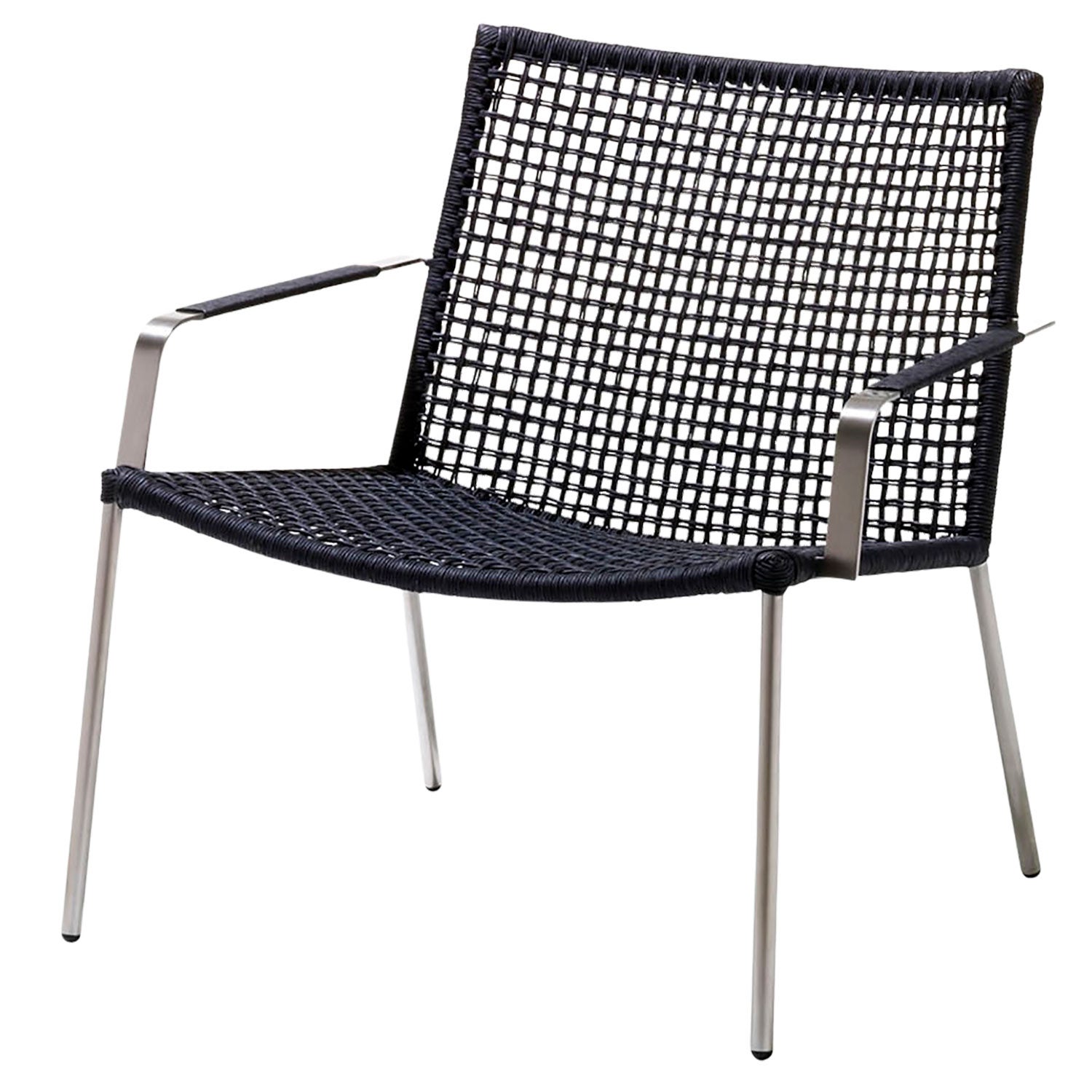 Cane-line, Straw Loungefåtölj Svart flat paper Indoor