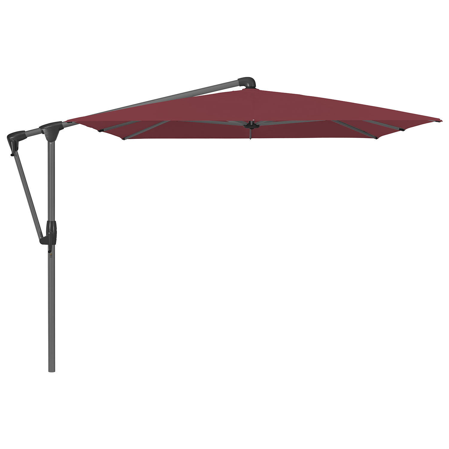 Sunwing Casa frihängande parasoll 300×240 cm kat.4 antracite alu / 436 wine