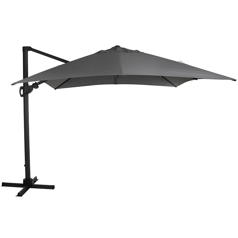 Brafab Varallo frihängande parasoll 300×300 cm grå/grå
