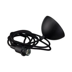 Gloria Upphäng E14 Svartstruktur, Svart Kabel