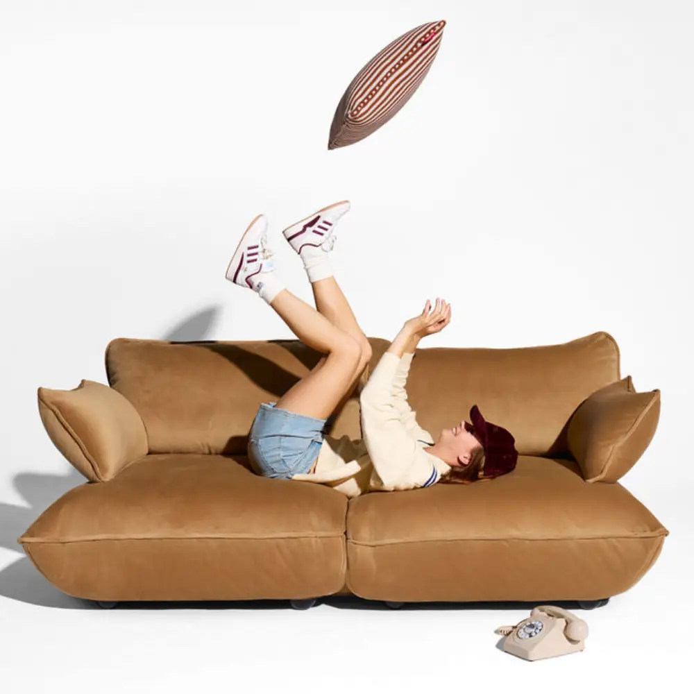 Sumo armstöd velvet recycled almond