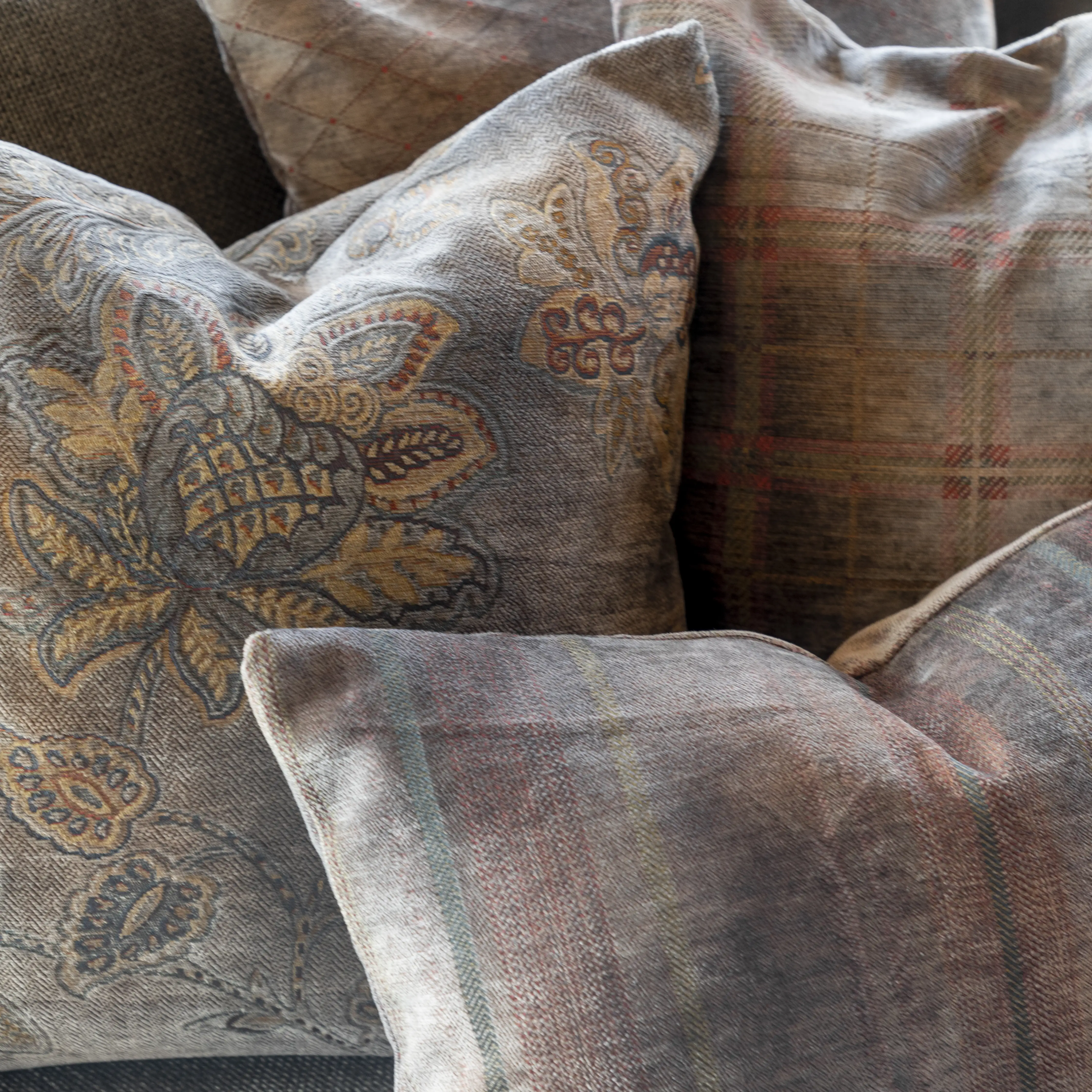  Kuddfodral Merano Check Bruciatio 50x50 cm