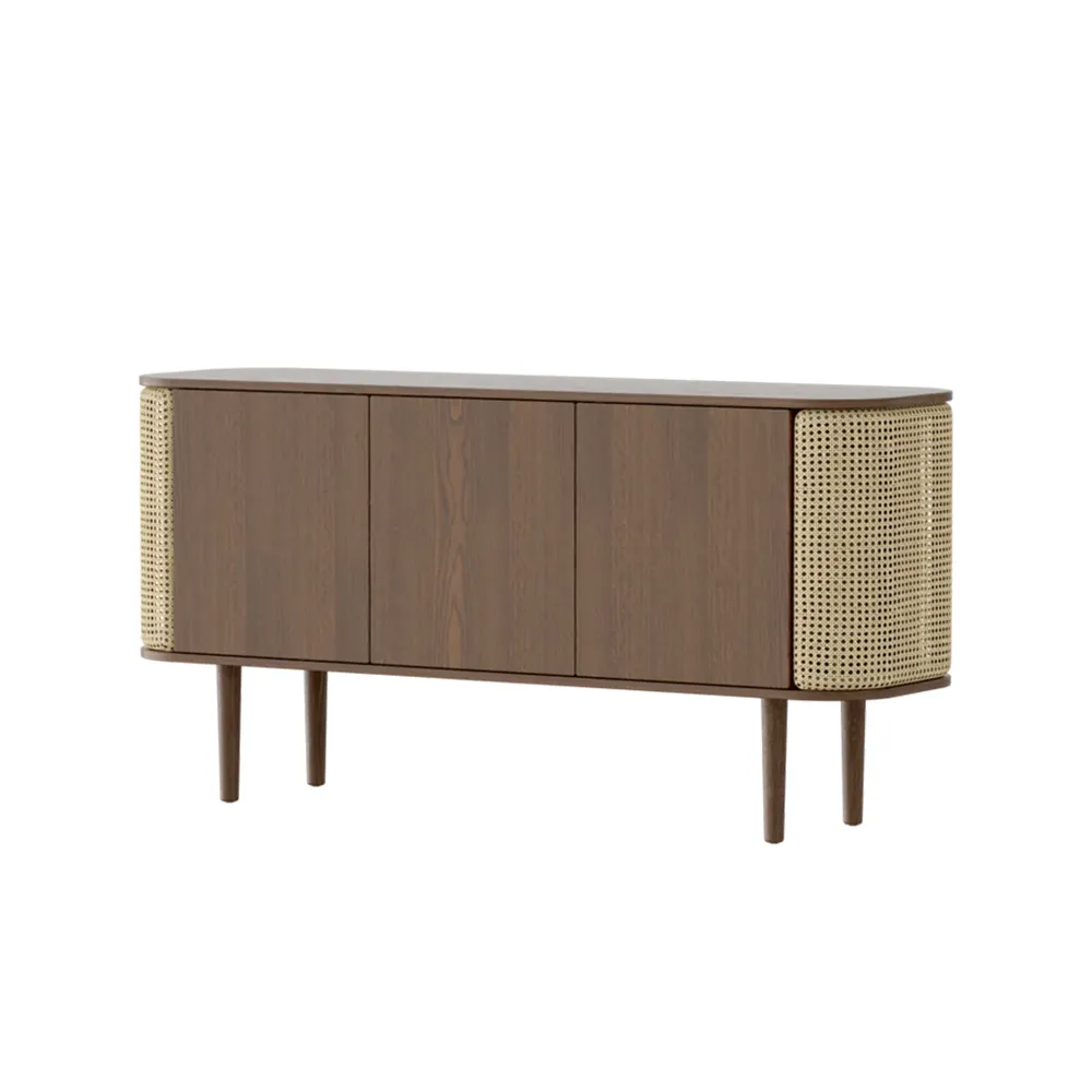 umage, treasures 3-dörrars skåp dark oak/venetian cane