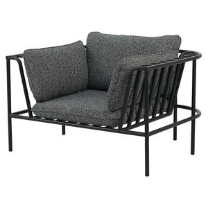 Collier fåtölj Svart / Teddy black