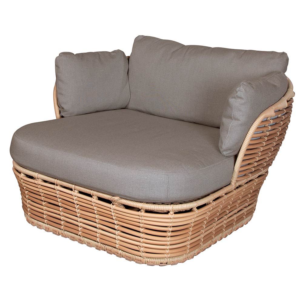 Loungefåtölj Basket Natural Konstrotting Inkl Ljust Cane-Line Airtouch Dynset