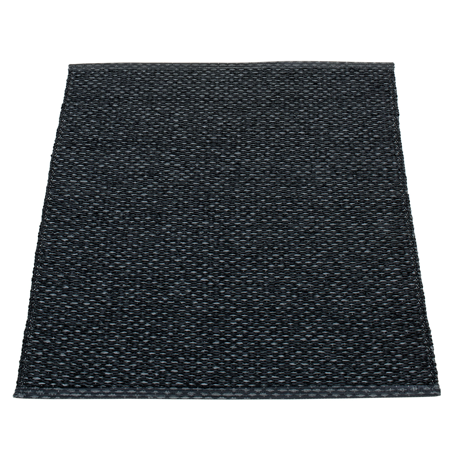 Svea matta 70×90 cm black metallic / black Pappelina