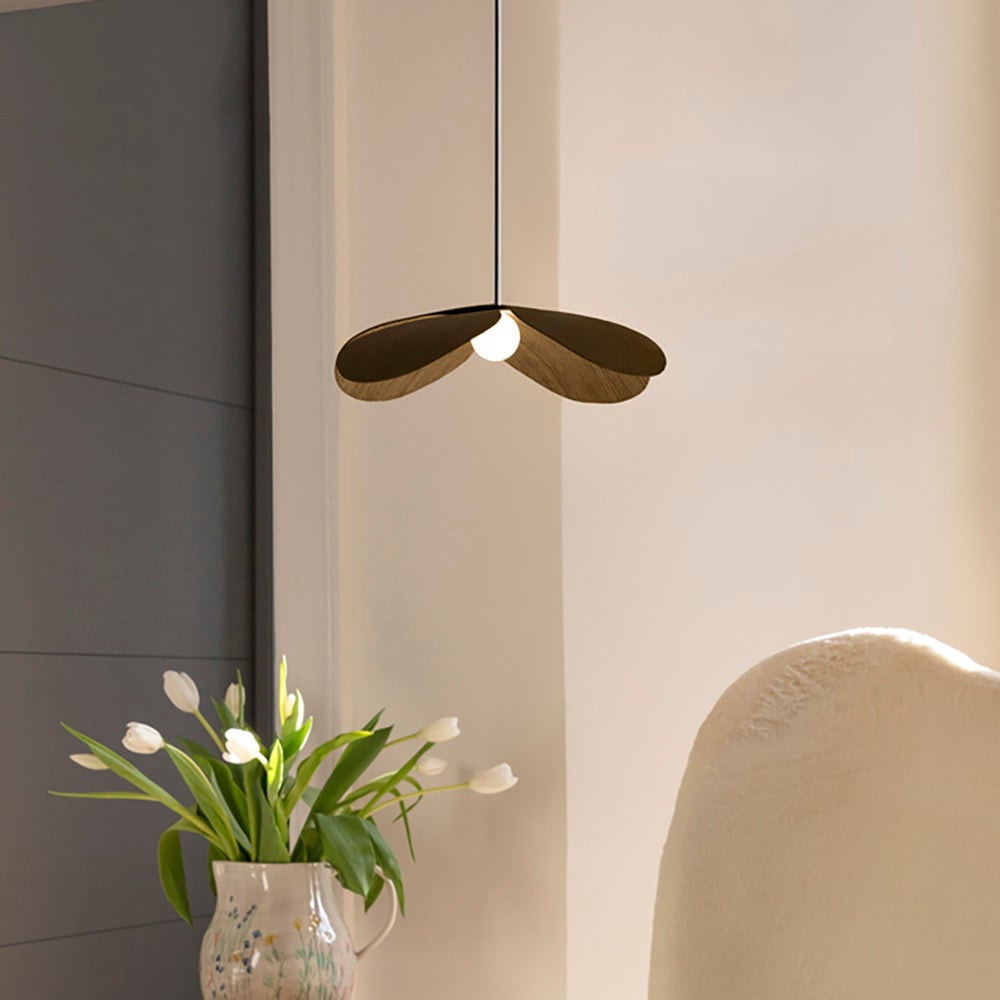 Forget Me Not Lampskärm Ø28 cm Dark Oak