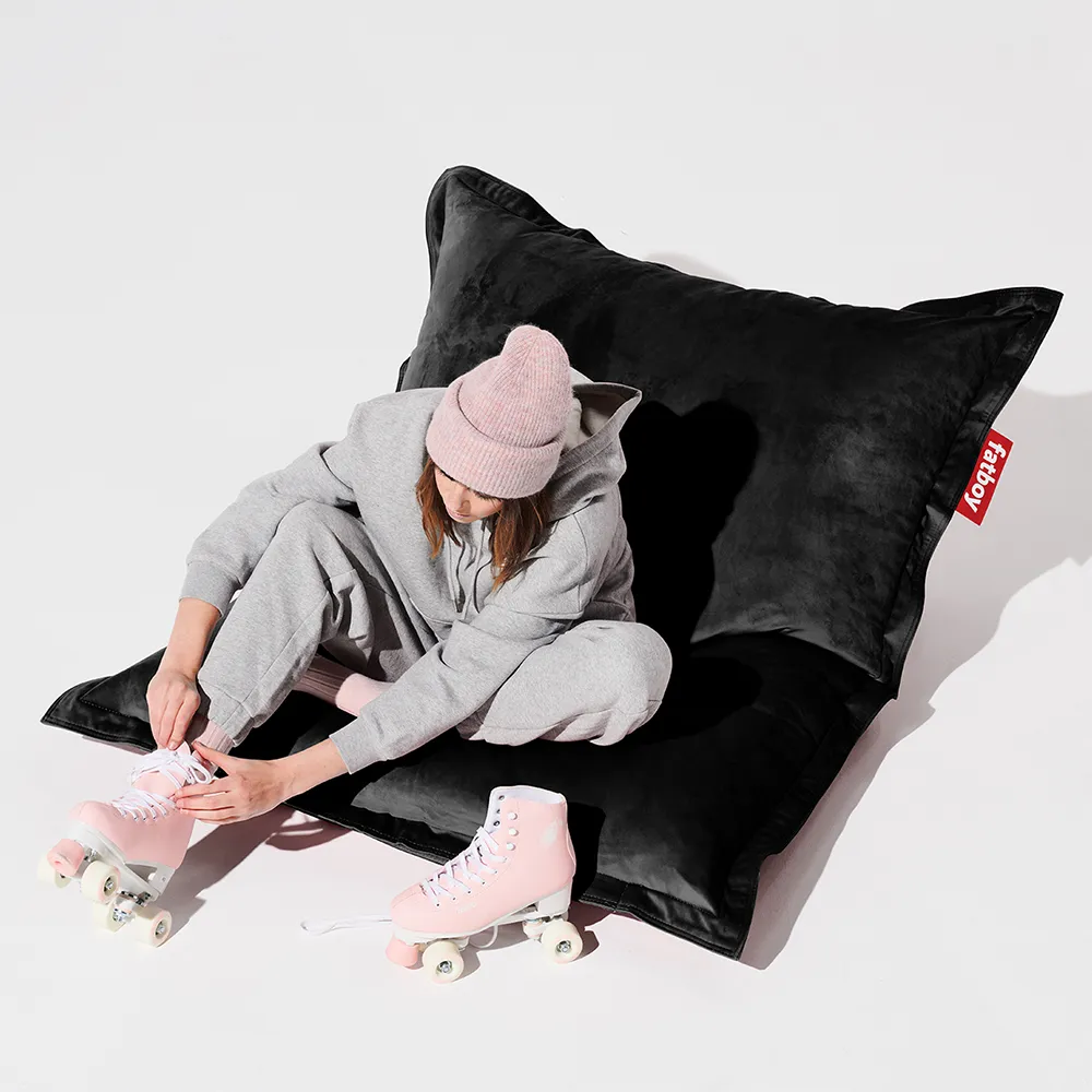 Fatboy Original saccosäck slim velvet recycled black | Köp från Hulténs