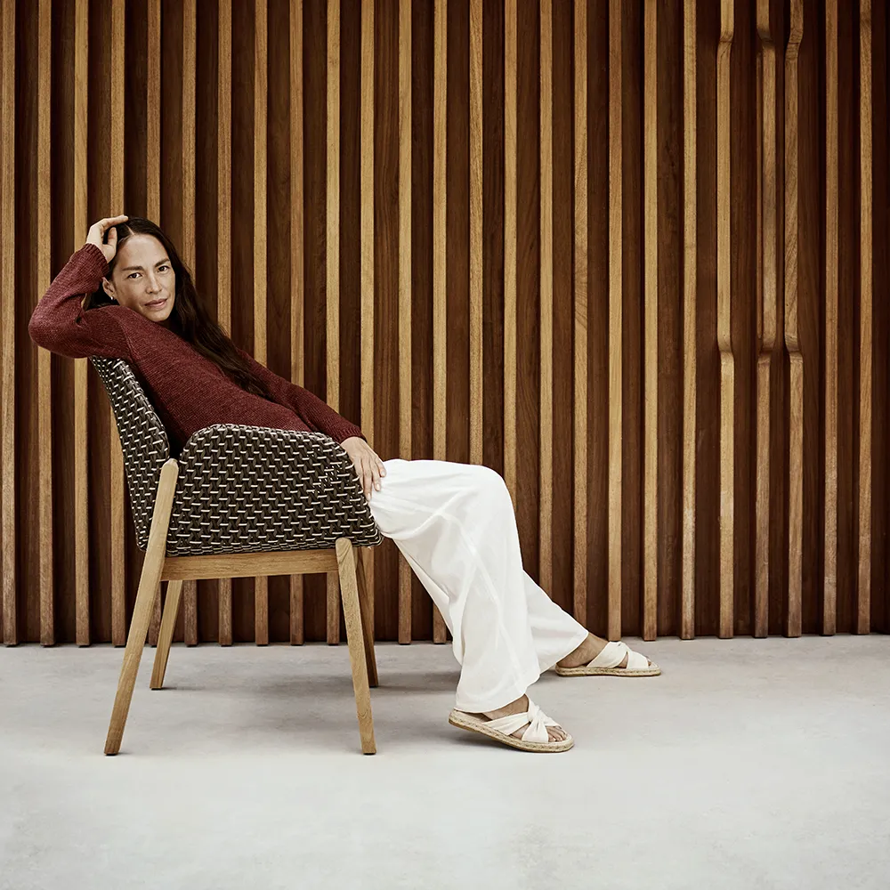 CALADIO fåtölj DF3 teak 0205 salak 0240