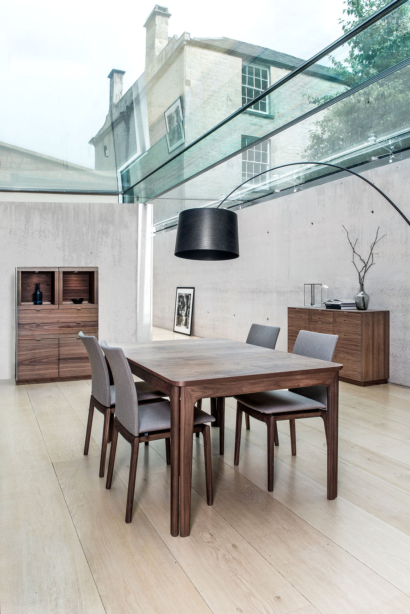 Sm26 Bord Ek Lack 155-308/359X101X74Cm 