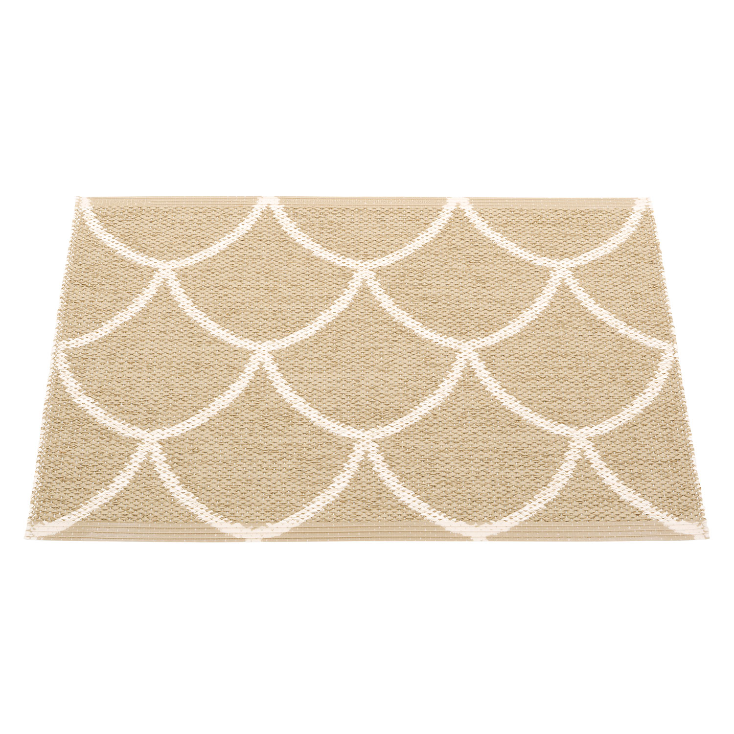 Kotte matta 70×50 cm sand / vanilla Pappelina