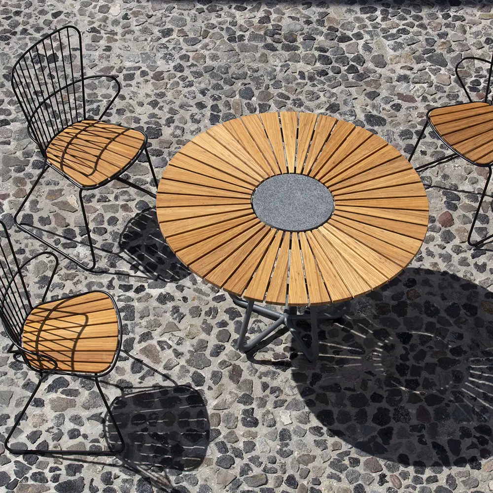 Paon matstol vit/taupe stål 