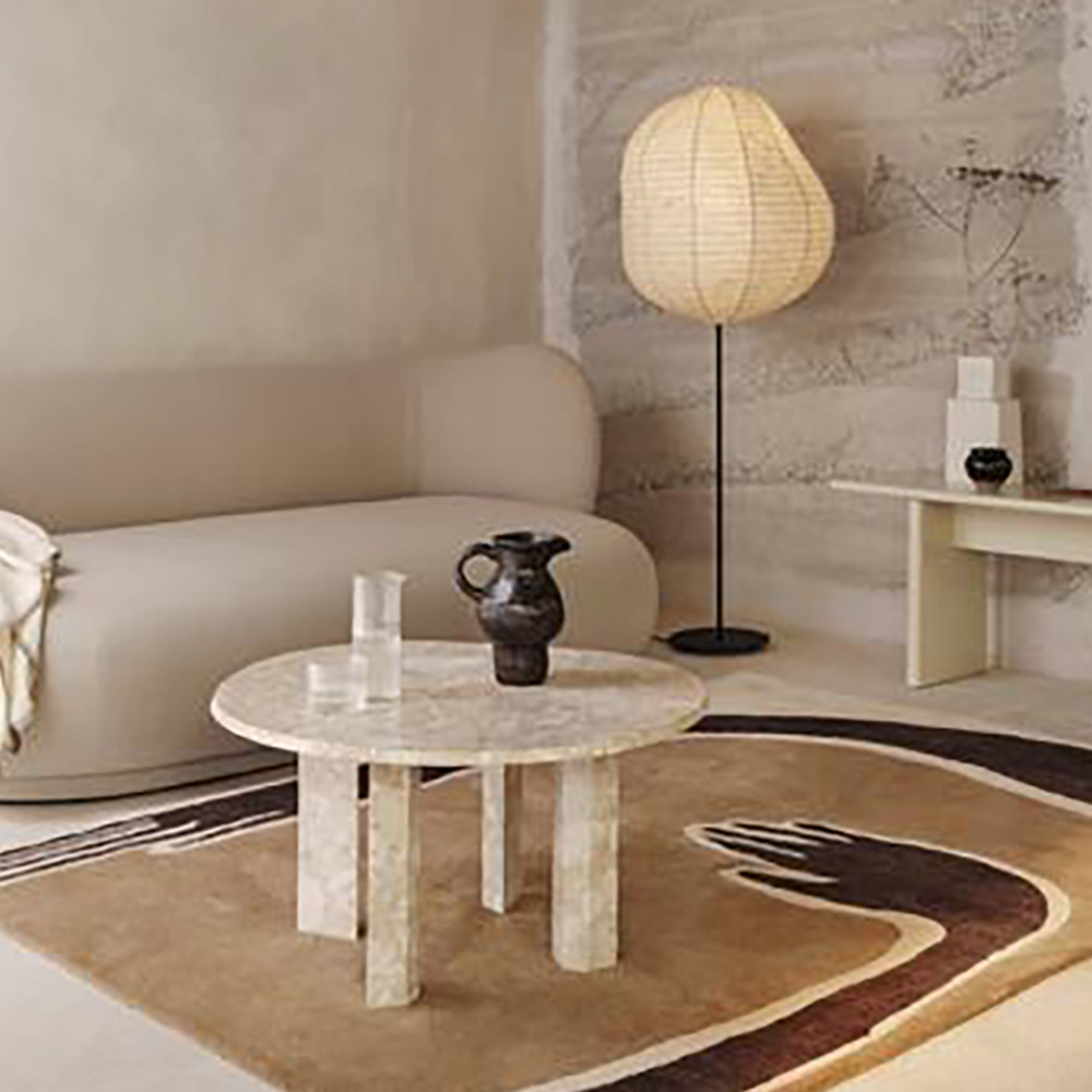 Alternativ bild 1 för Ferm Living - Taula Coffee Table  - Soffbord - Sand - Ø: 67 x H: 35 cm