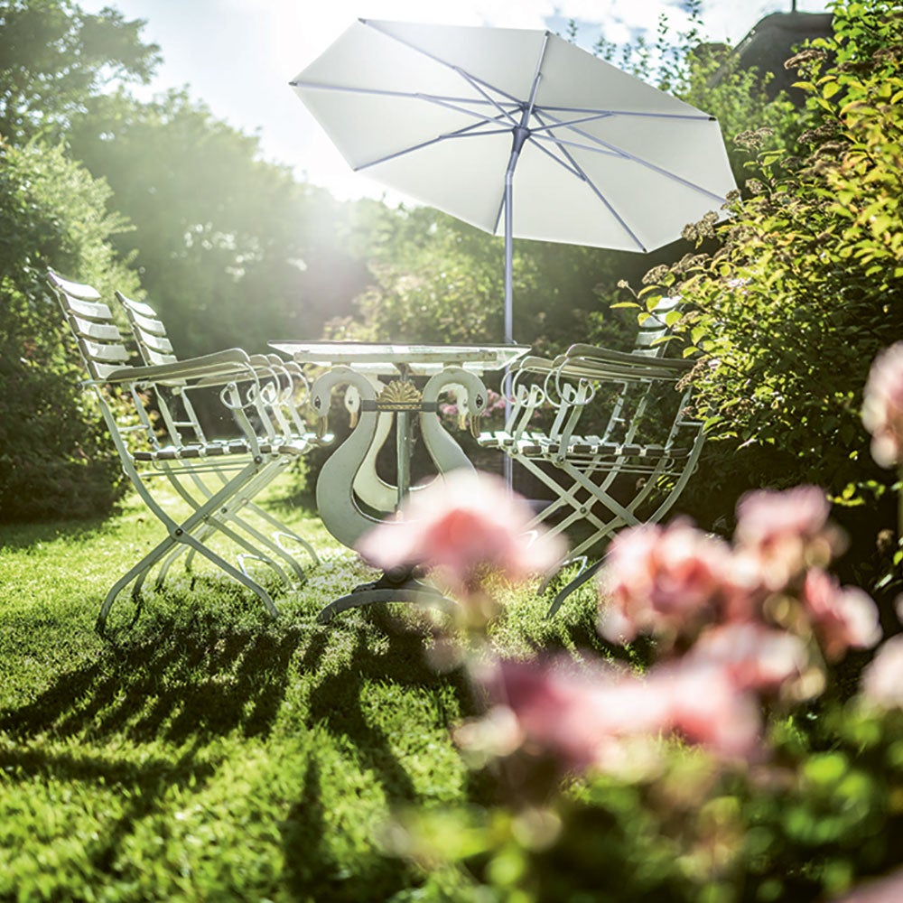 Alu-smart parasoll 200 cm kat.5 611 sandstone 