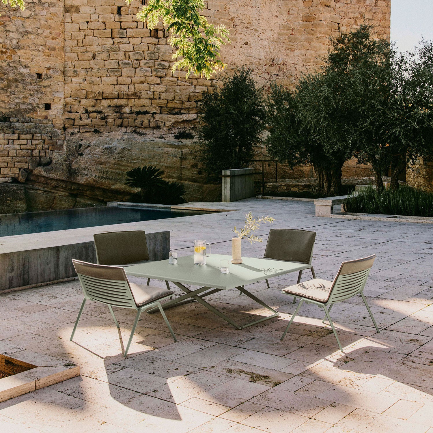 Zebra fåtölj Light Blue