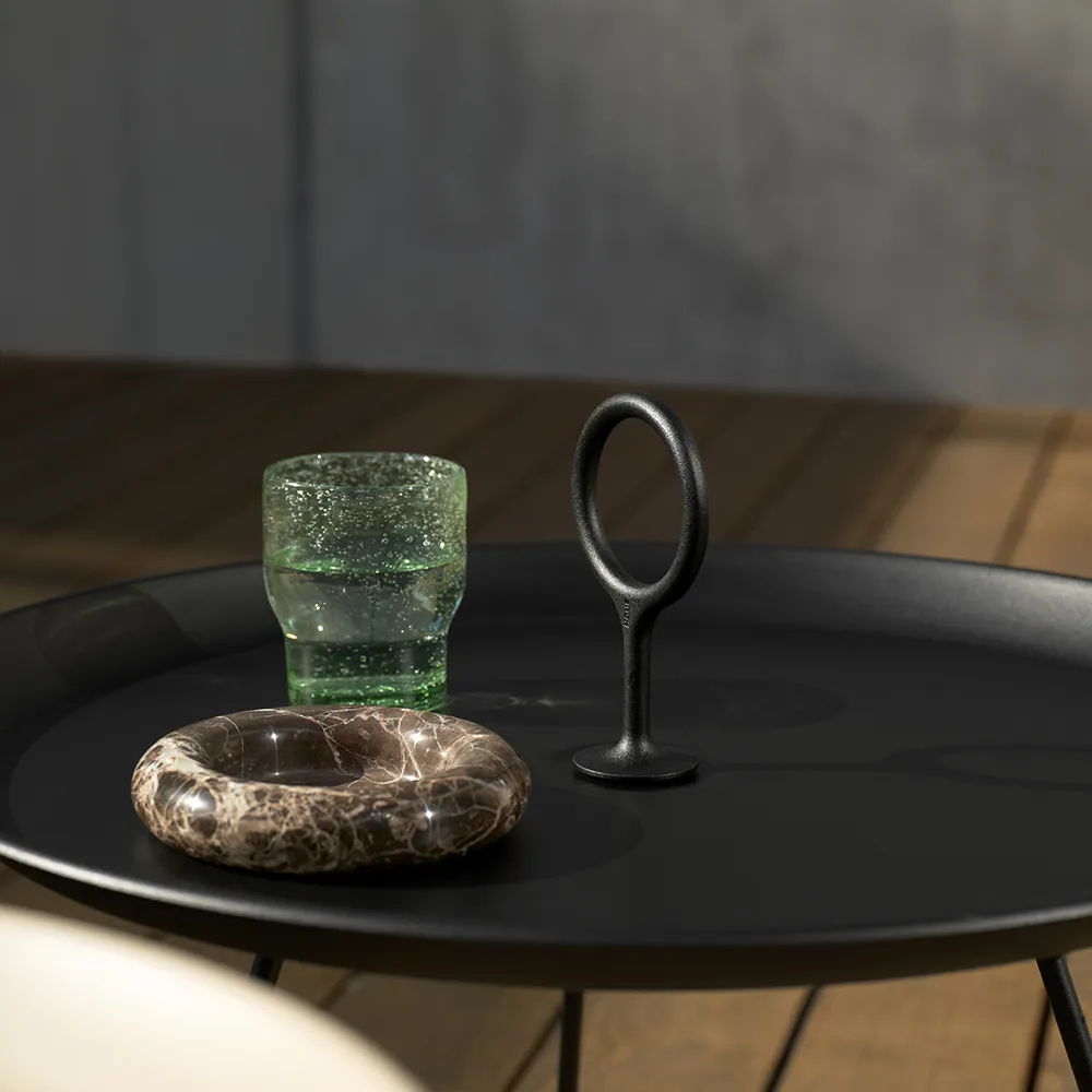 Eyelet sidobord 70 cm Black