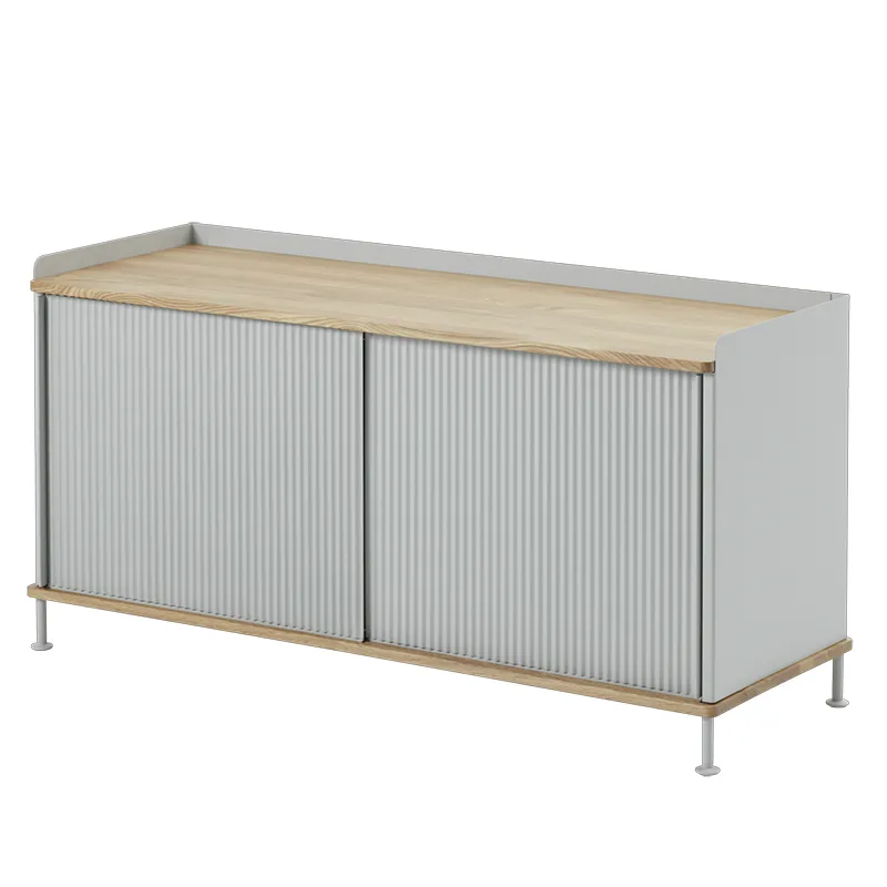 muuto, enfold sideboard 124 x 45 cm - oiled oak grey