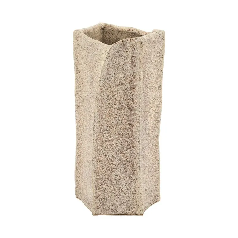 Kai medium 13,5x12x27 cm Stengods Brun