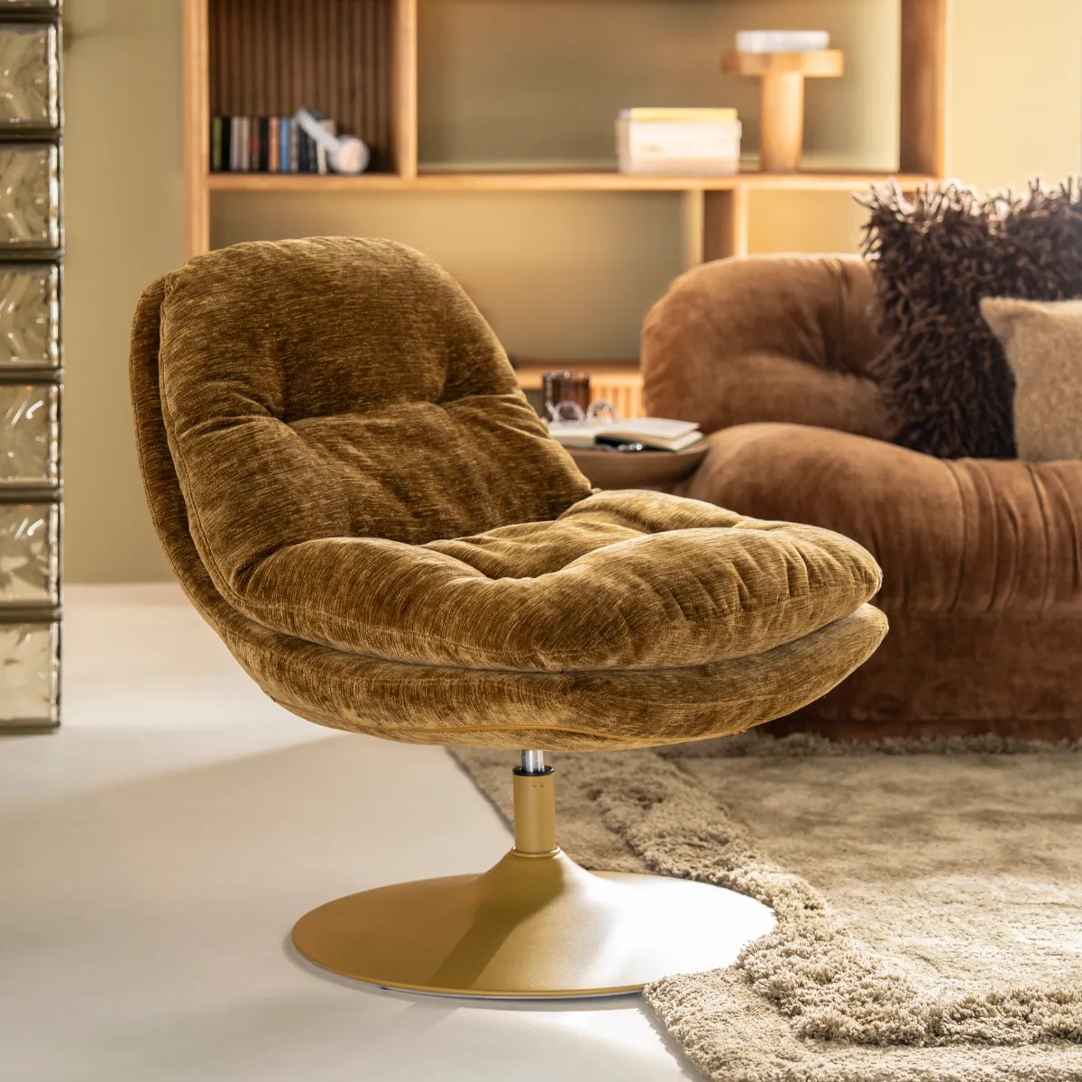 Tromba - mustard 84x74x84 cm
