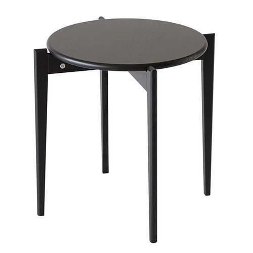 Tilia Sidobord Ø51 cm Svartbetsad Ek