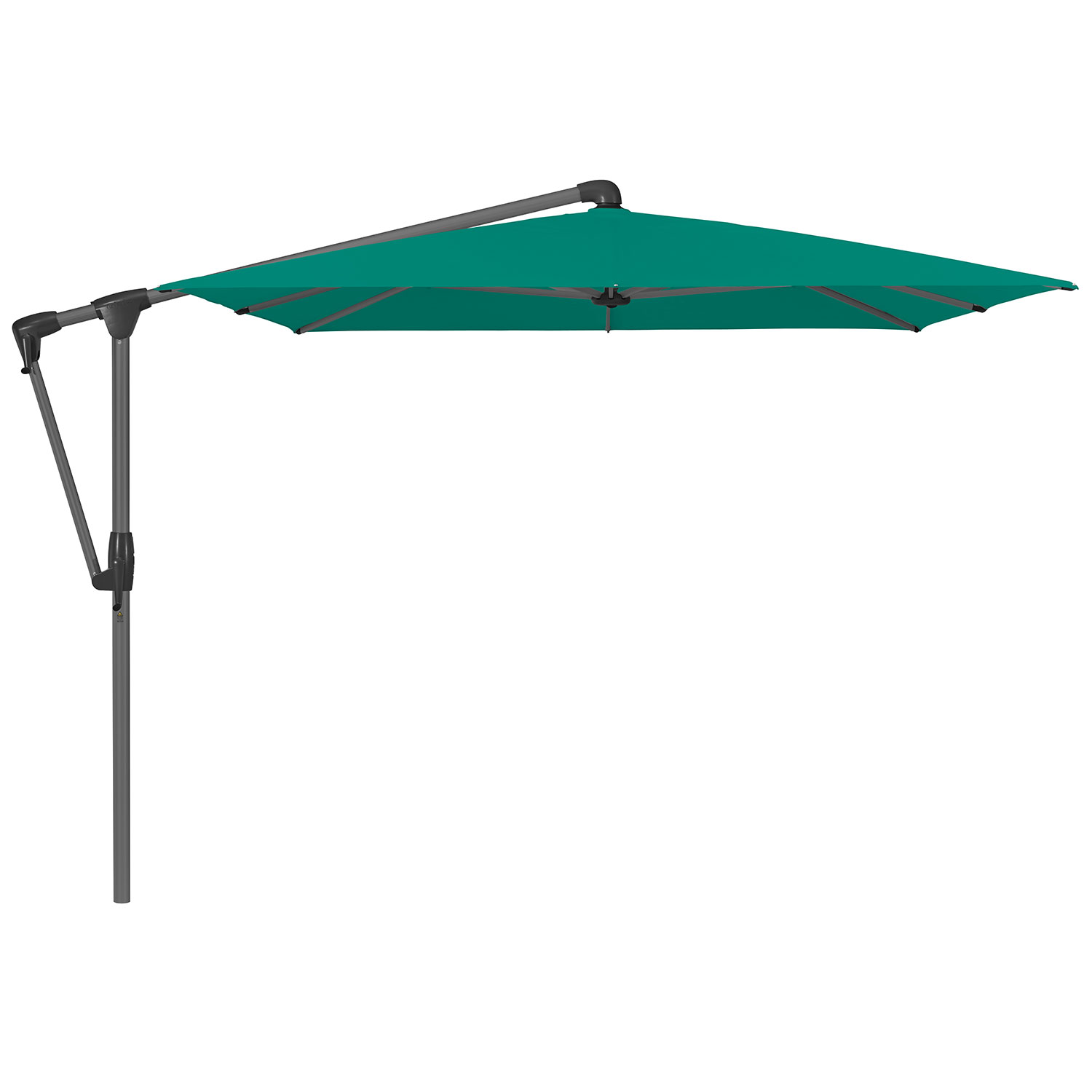 Sunwing Casa frihängande parasoll 300×240 cm kat.5 antracite alu / 648 amazonas Glatz