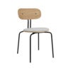 Curious Matstol Ek/Svart Metall Sterling