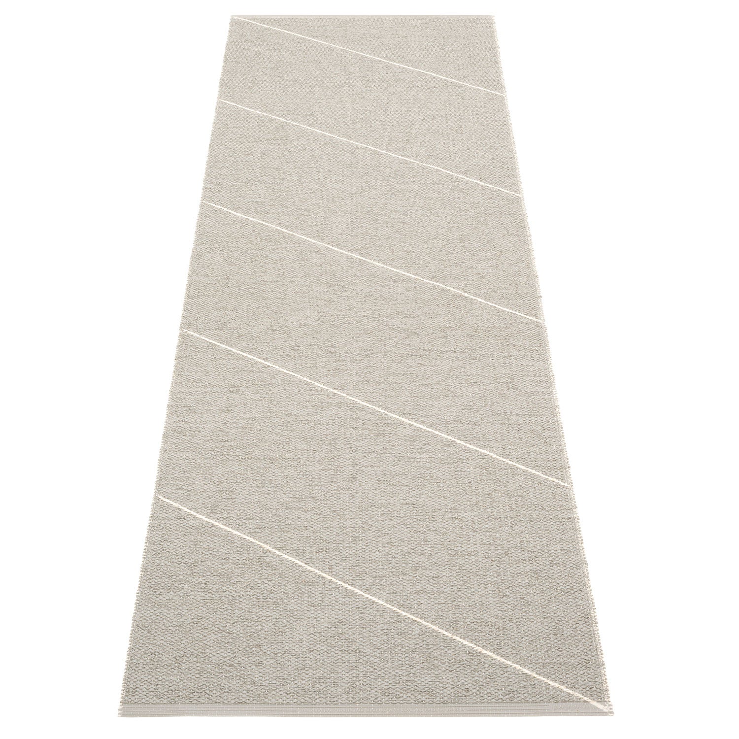 Pappelina, Randy matta 70x225 cm warm grey / vanilla