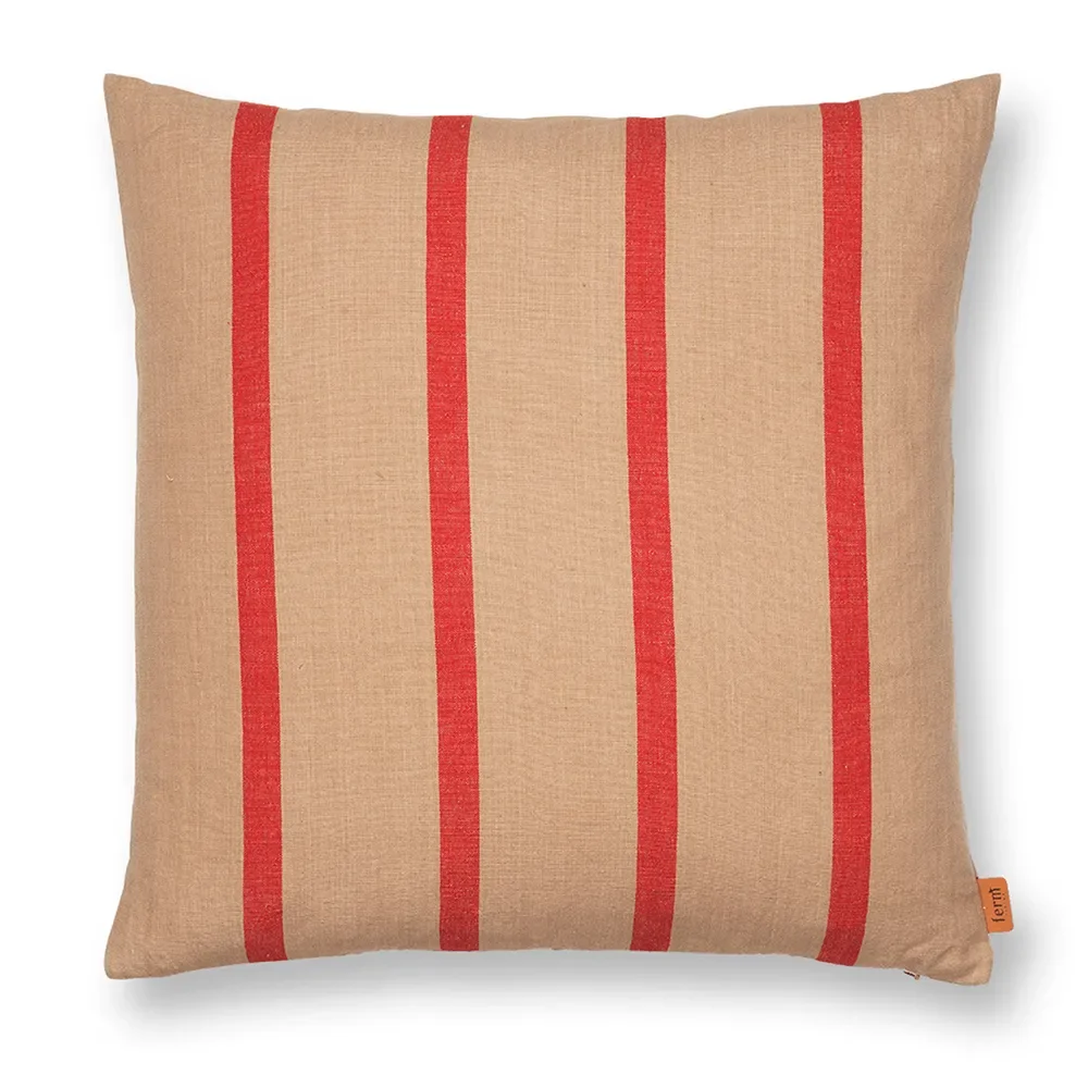 Ferm Living, Grand Prydnadskudde - Camel/Red