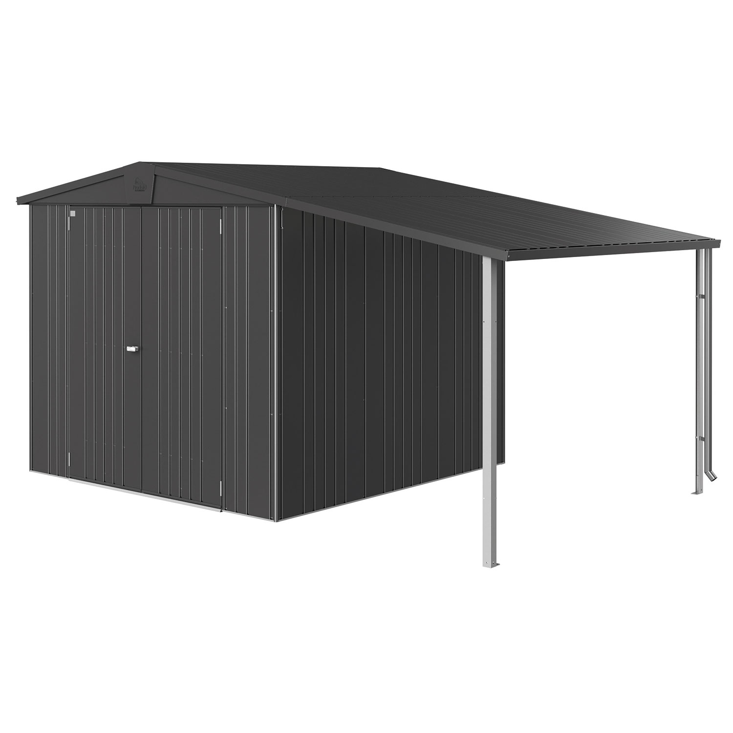 Biohort, Europa sidotak Trädgårdsskjul storlek 45 metallic mörkgrön Biohort