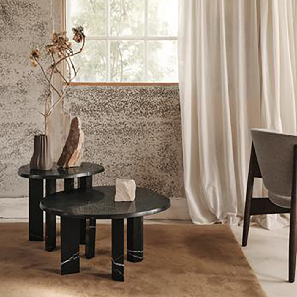 Alternativ bild 1 för Ferm Living - Taula Side Table  - Samtalskort - Black - Ø: 54.4 x H: 45 cm