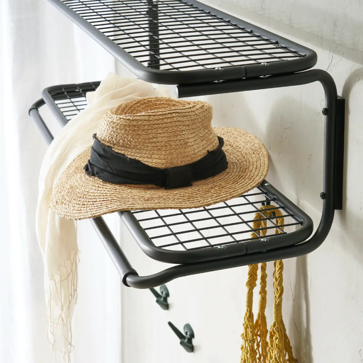 Classic hatthylla 110 cm Svart Svart